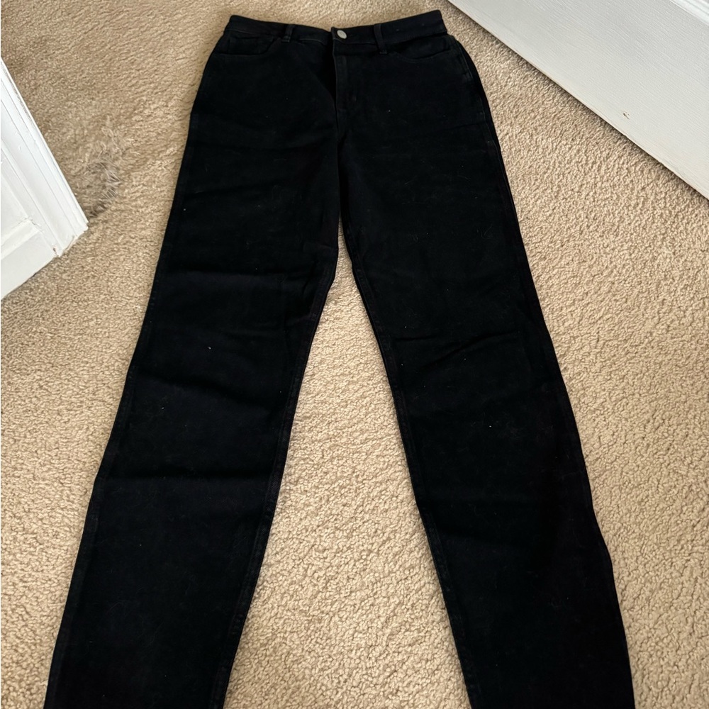 Black Hollister Mom Jeans